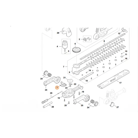 STIHL  Obudowa łożysk HA01 642 4700